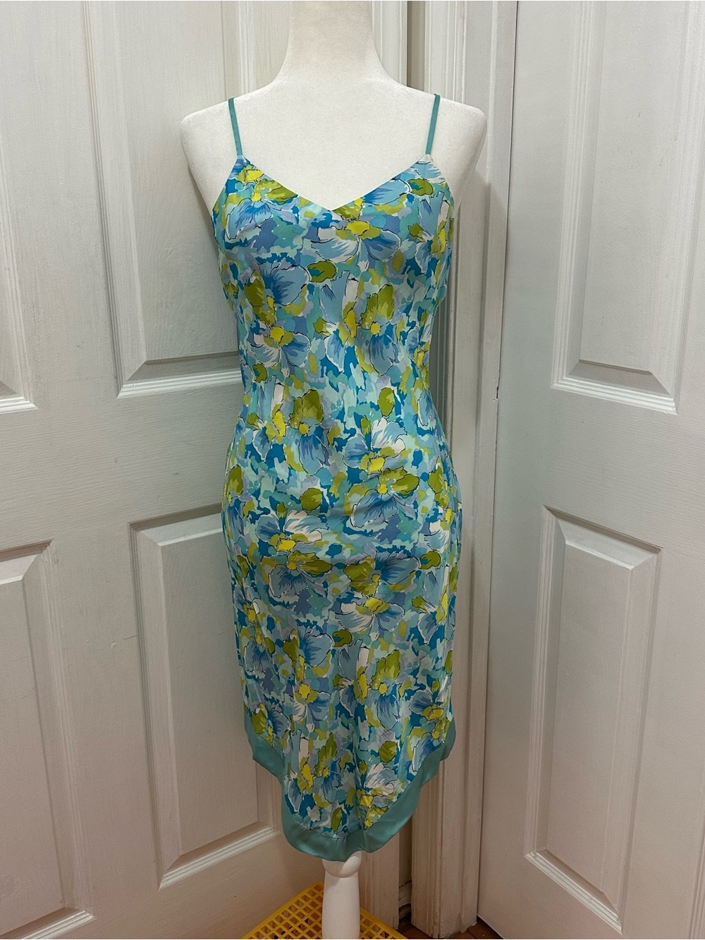 vintage express floral midi sun dress